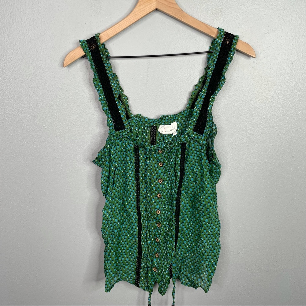 Anthropologie Green and Black Tank Top - Picture 3 of 13